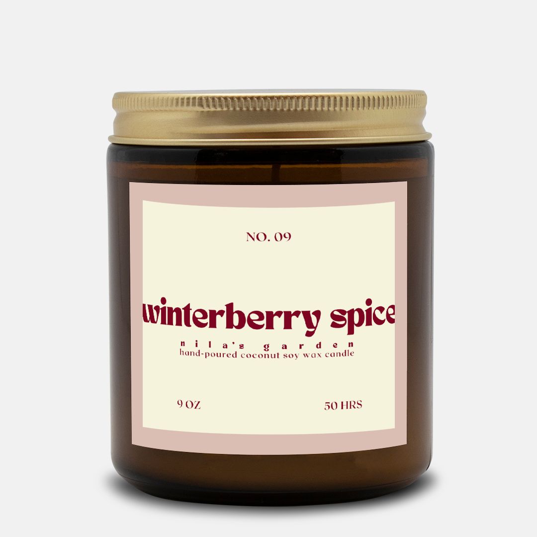 No. 09 Winterberry Spice - Coconut Soy Wax Candle