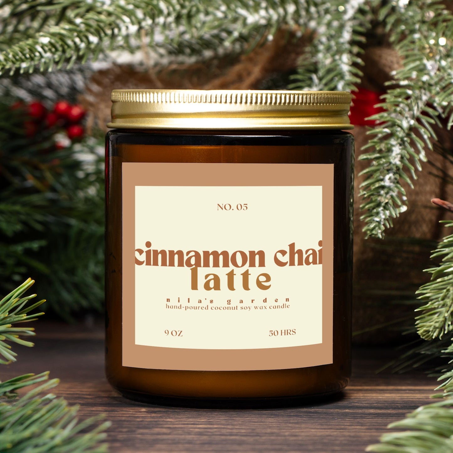 No. 05 The Cinnamon Chai Latte Candle- Coconut Soy Wax