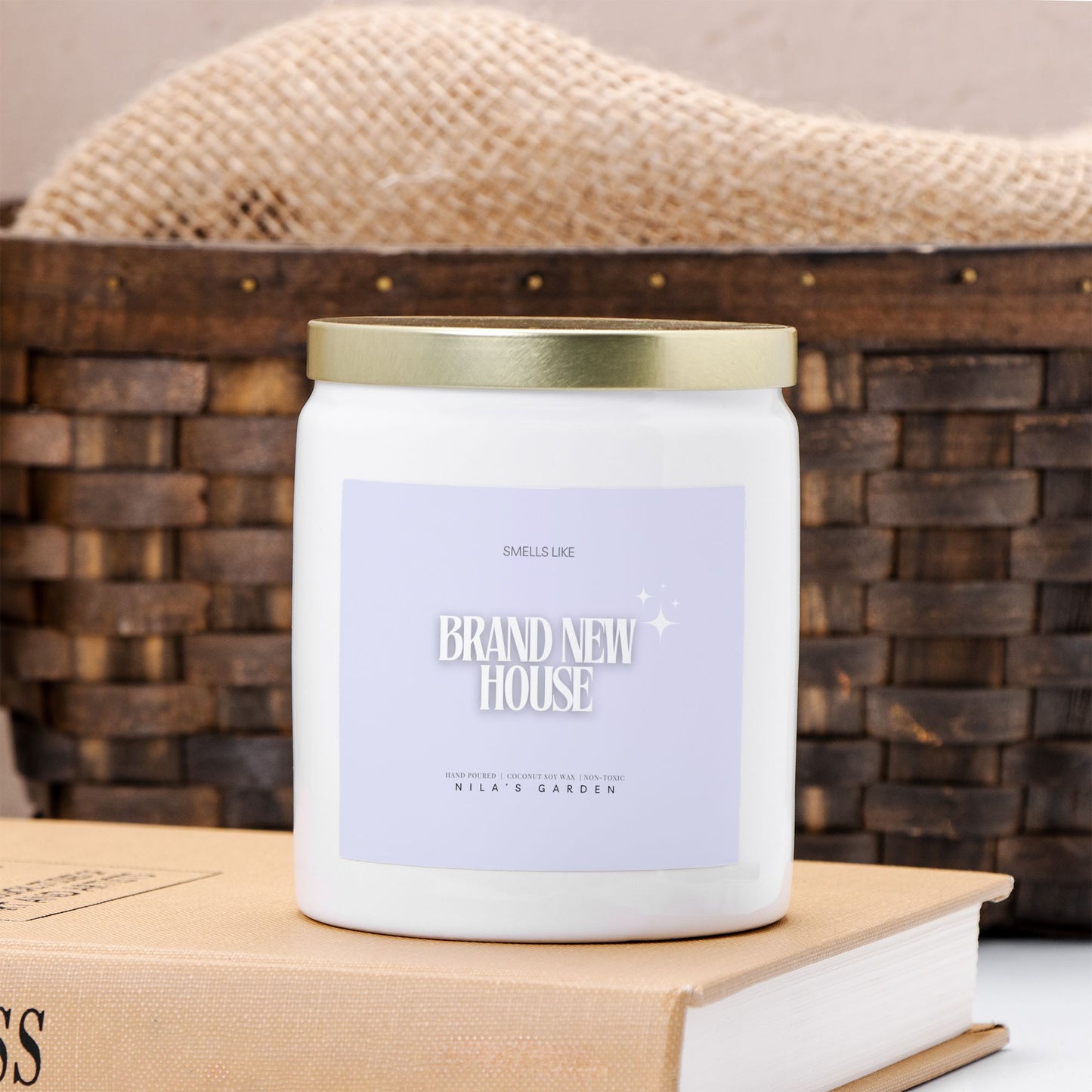 Smells like Brand New House Coconut Soy Ceramic Candle