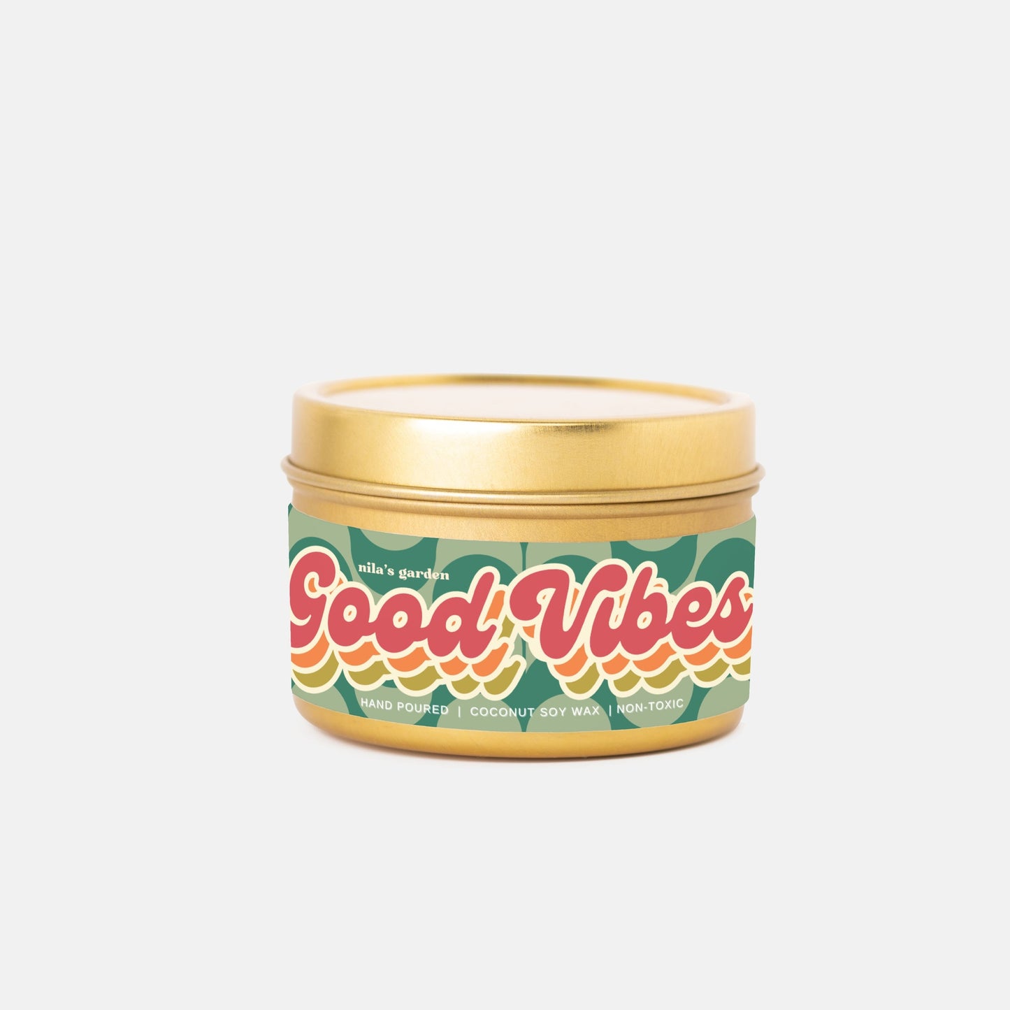 Can of Good Vibes Hand Poured Candle Tin 4oz
