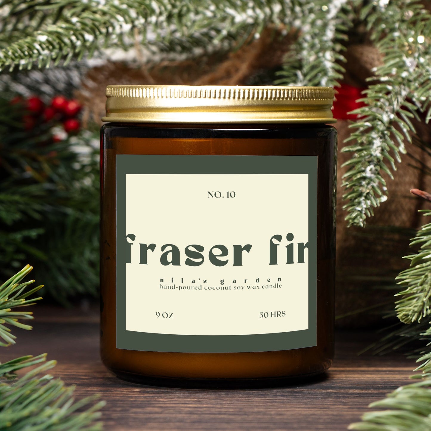 No. 10 Fraser Fir - Coconut Soy Wax Candle