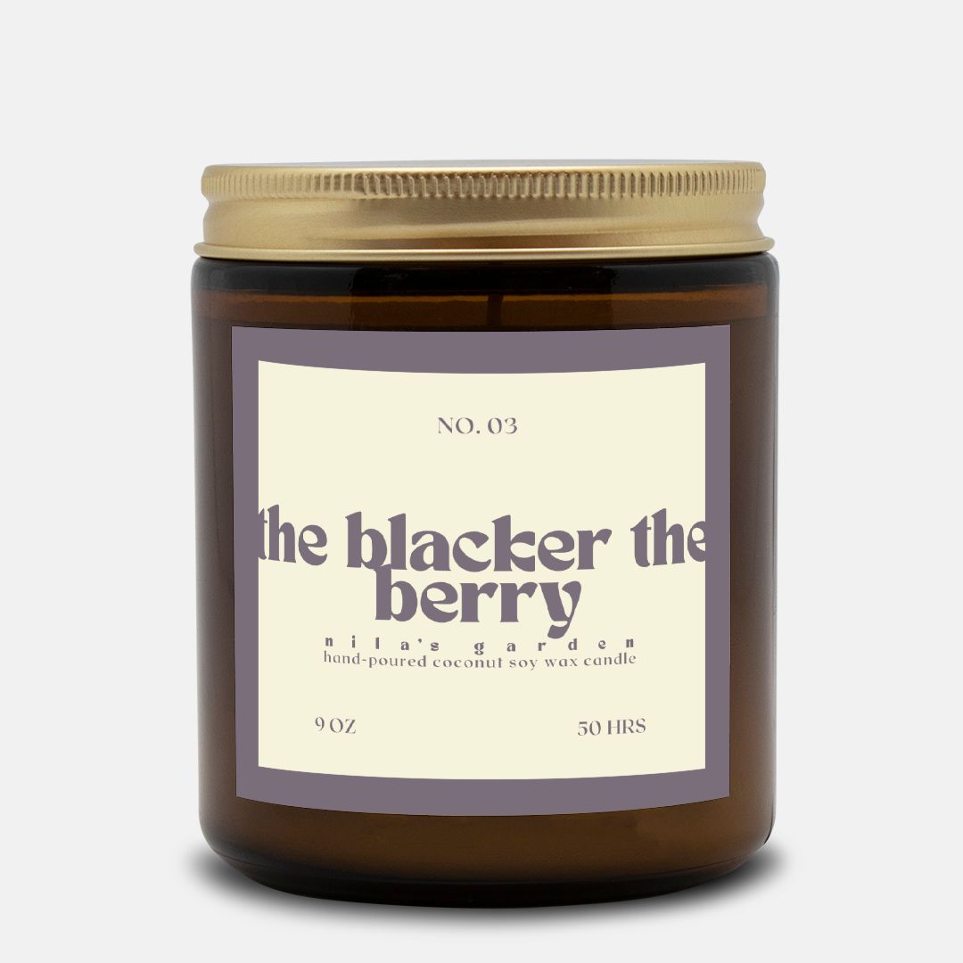 No. 03 The Blacker the Berry - Coconut Soy Wax Candle