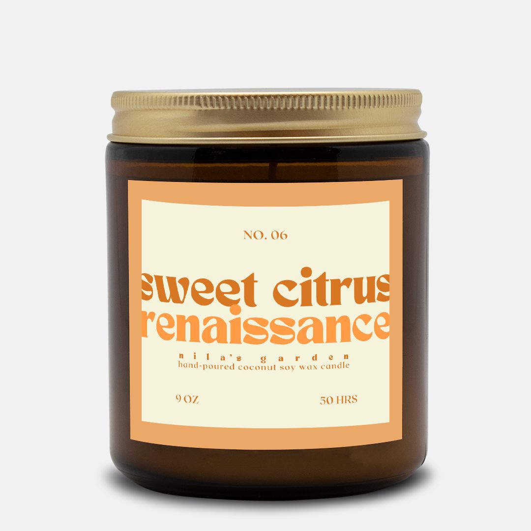 No. 06 Sweet Citrus Renaissance Candle- Coconut Soy Wax