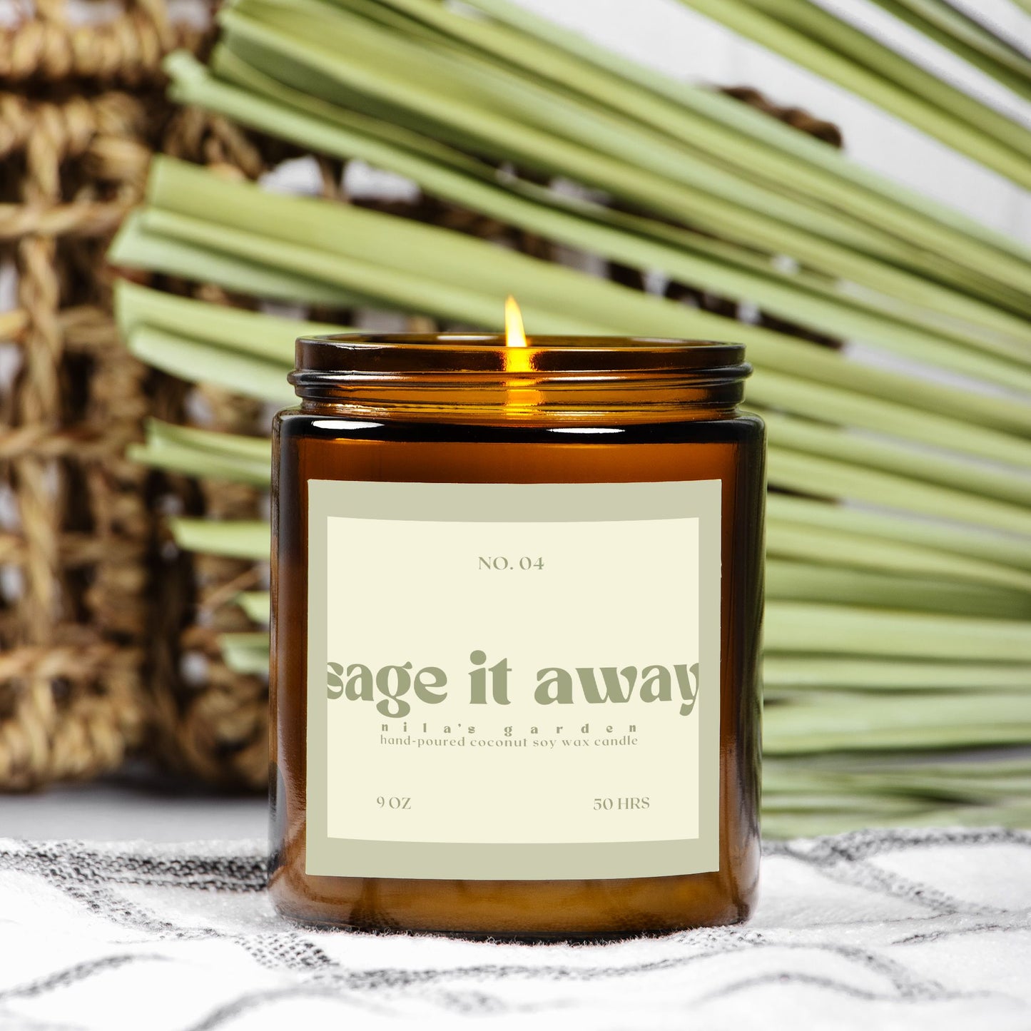 No. 04 Sage It Away- Coconut Soy Wax Candle