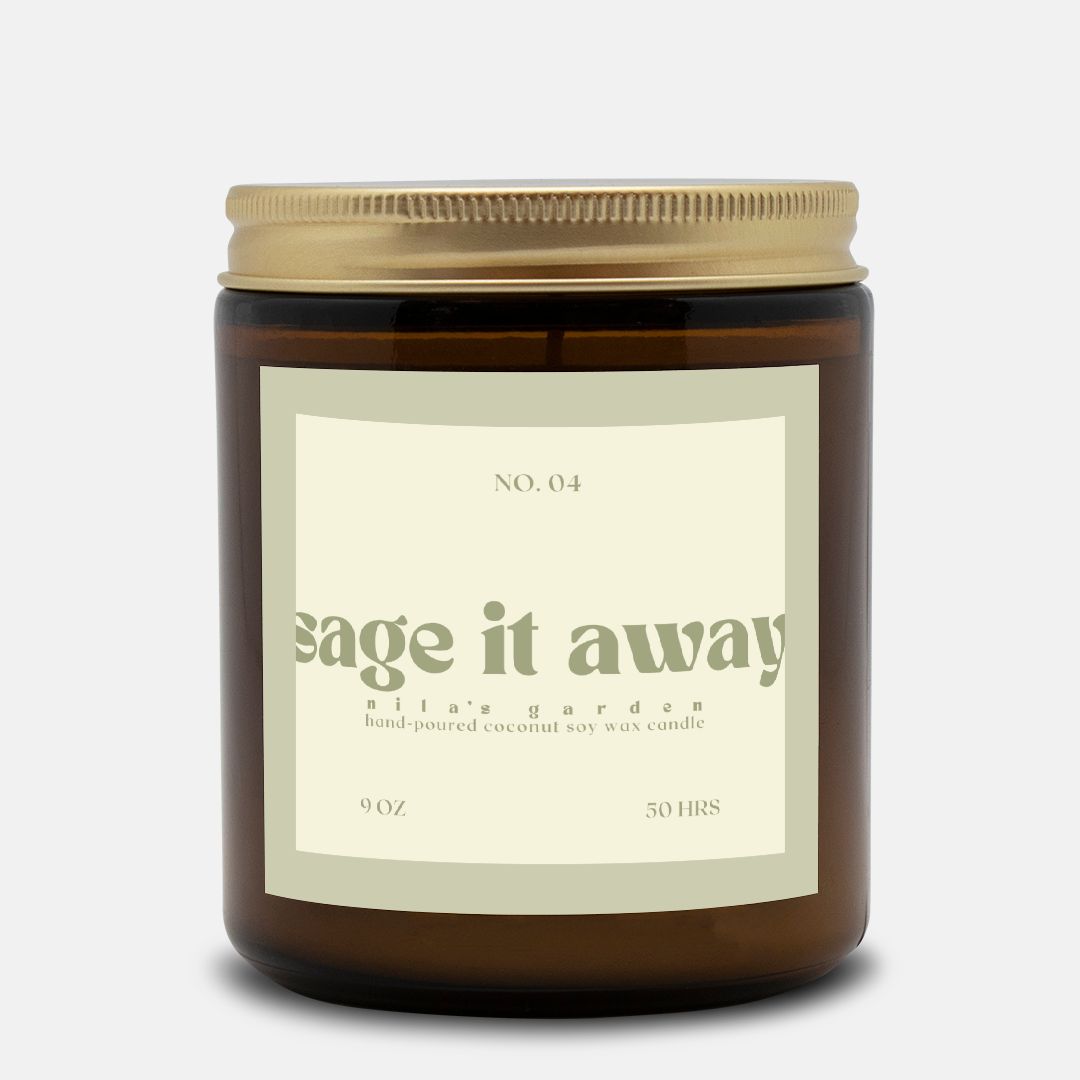No. 04 Sage It Away- Coconut Soy Wax Candle