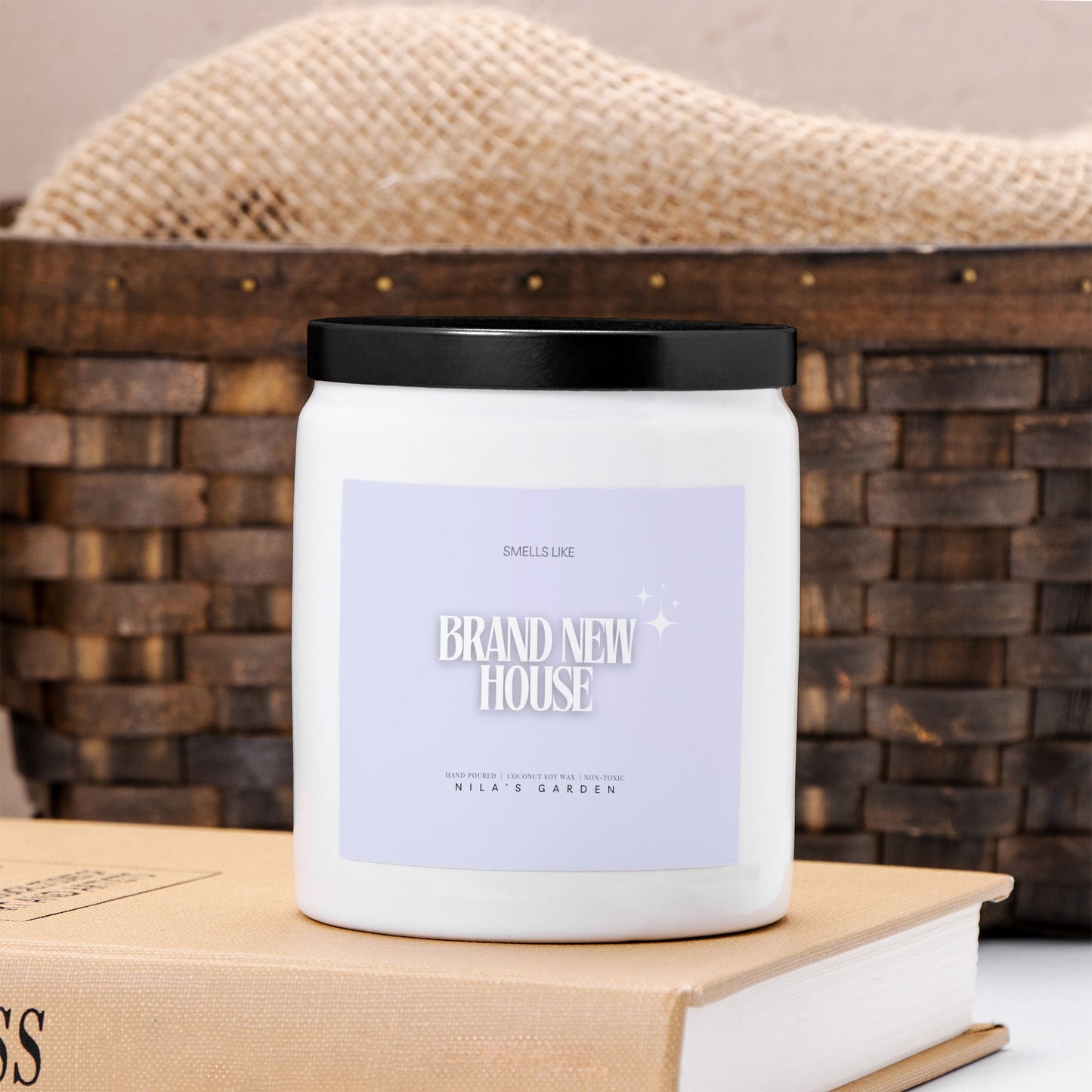 Smells like Brand New House Coconut Soy Ceramic Candle