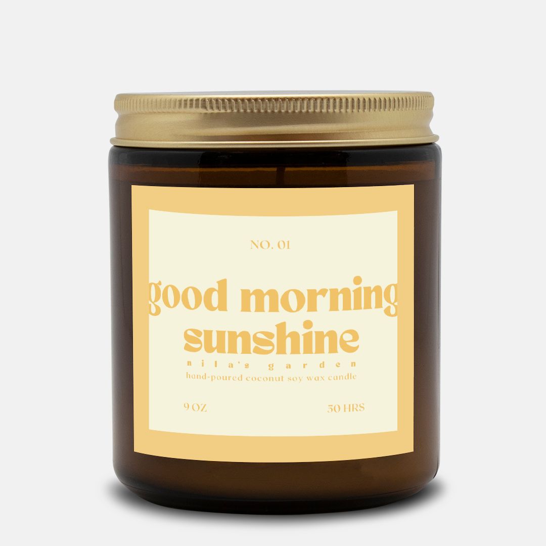 No. 01 Good Morning Sunshine- Coconut Soy Wax Candle