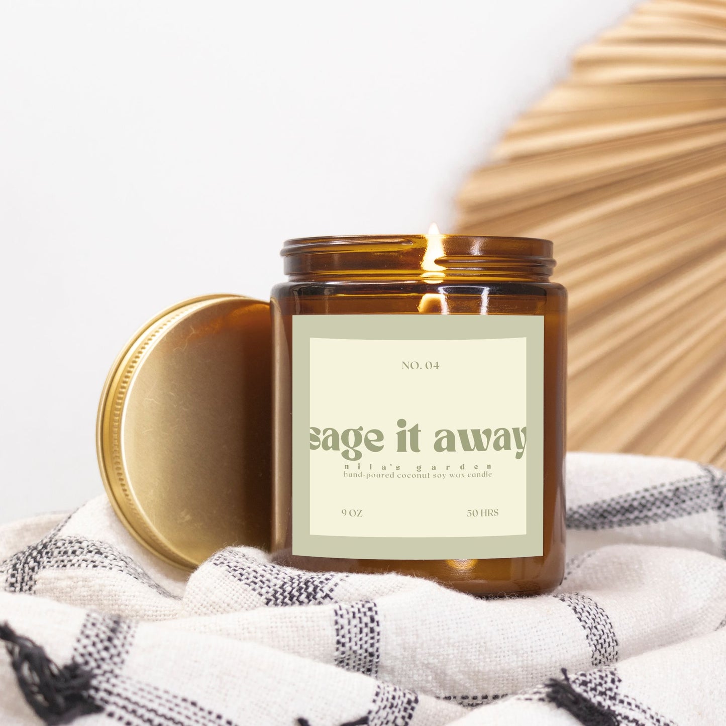 No. 04 Sage It Away- Coconut Soy Wax Candle