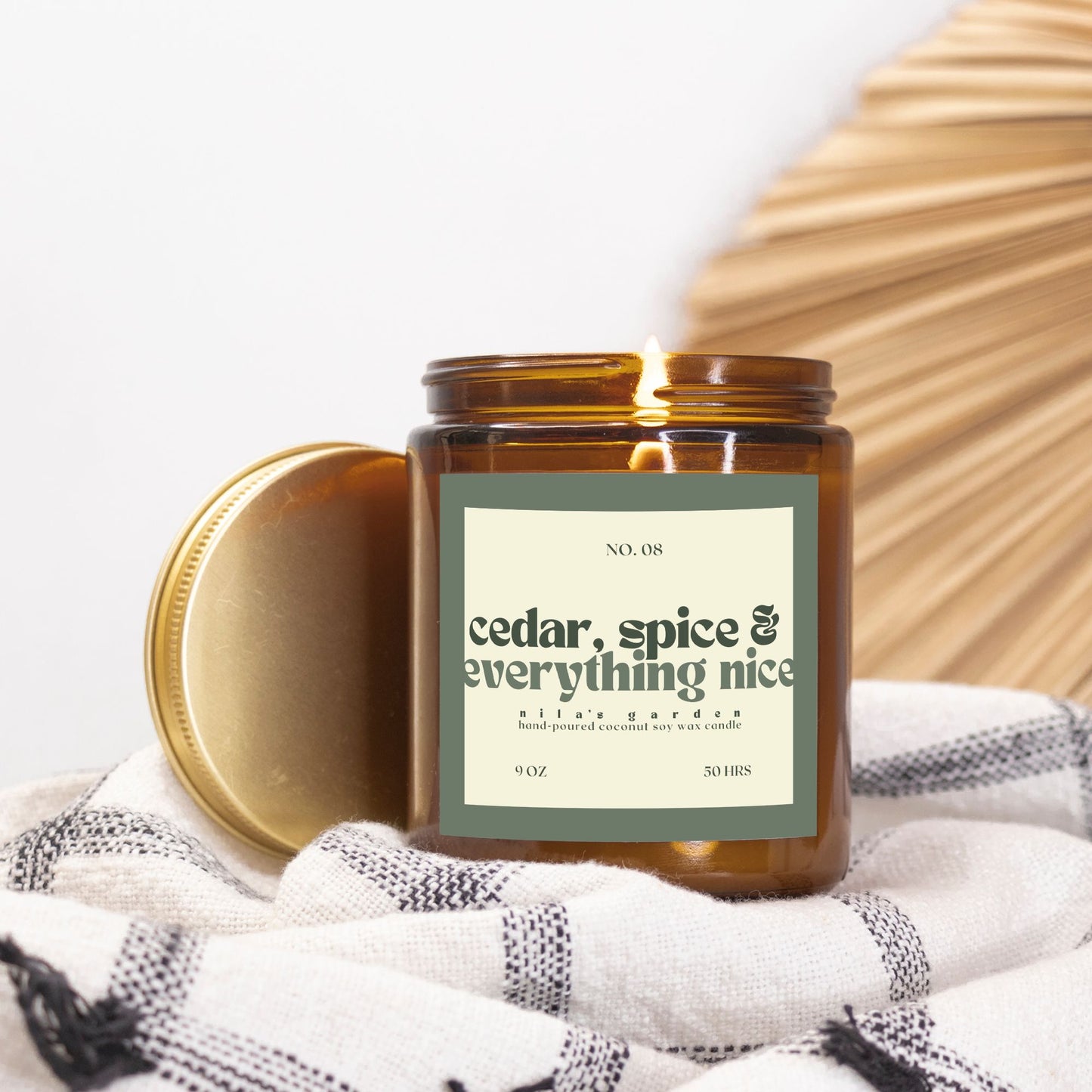 No. 08 Cedar, Spice & Everything Nice - Coconut Soy Wax Candle