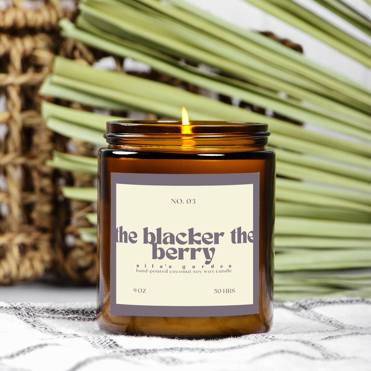 No. 03 The Blacker the Berry - Coconut Soy Wax Candle