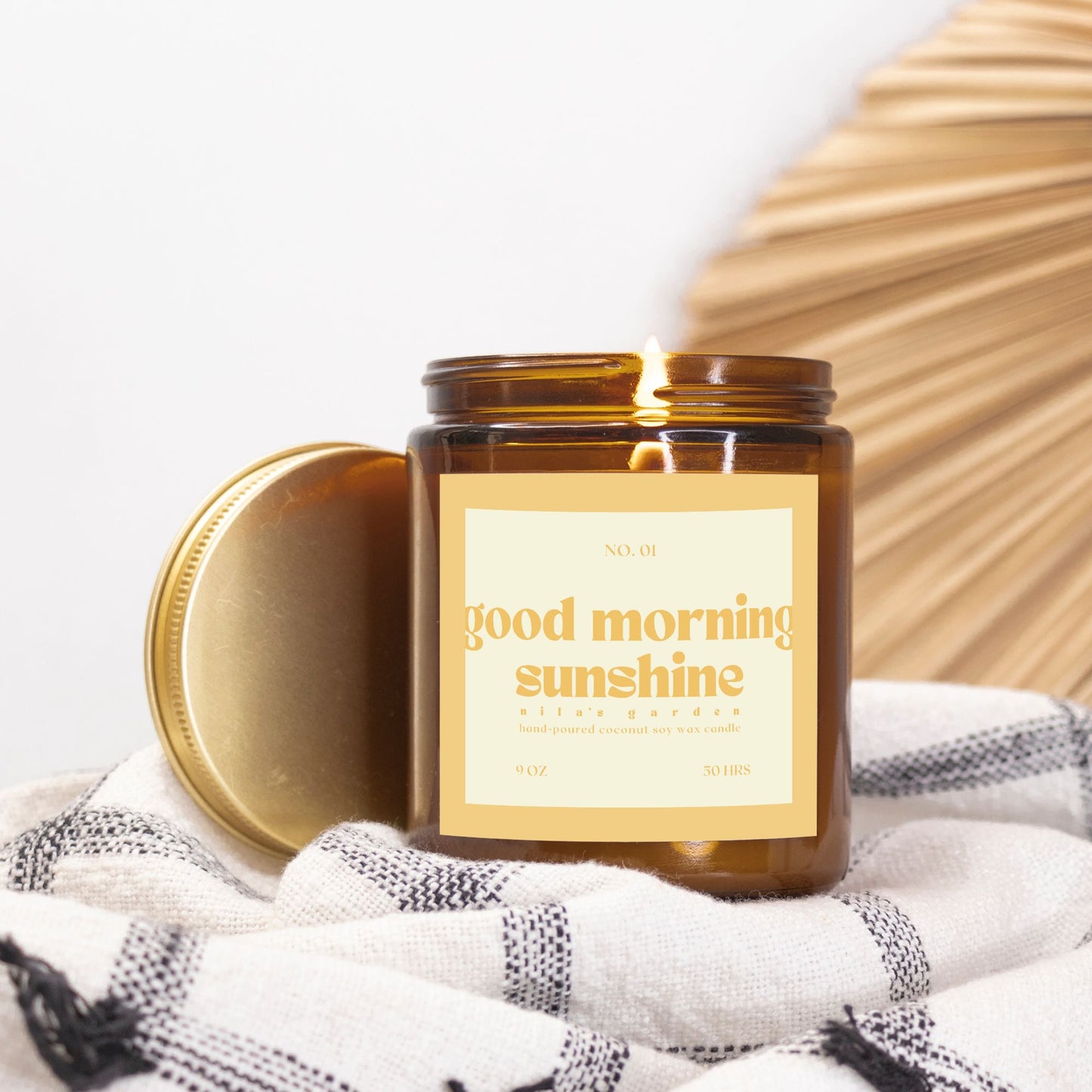 No. 01 Good Morning Sunshine- Coconut Soy Wax Candle