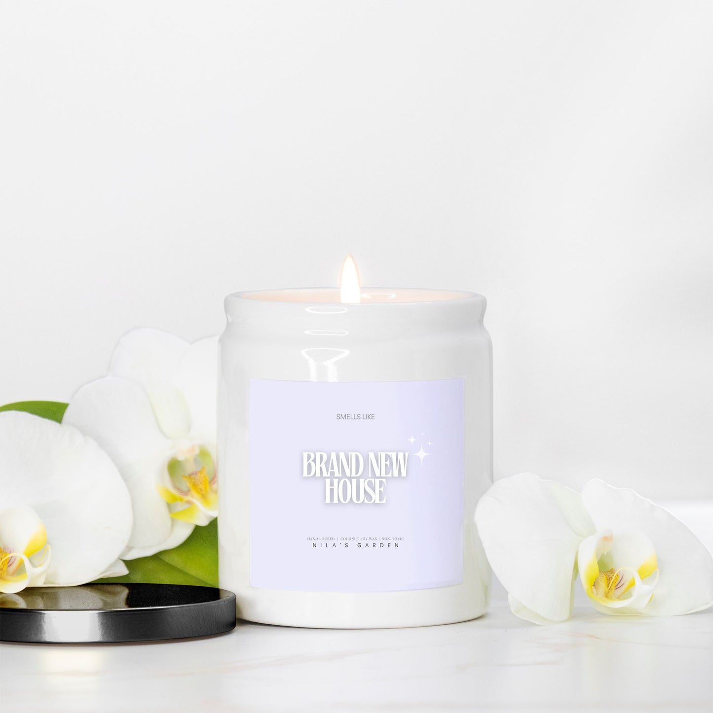 Smells like Brand New House Coconut Soy Ceramic Candle