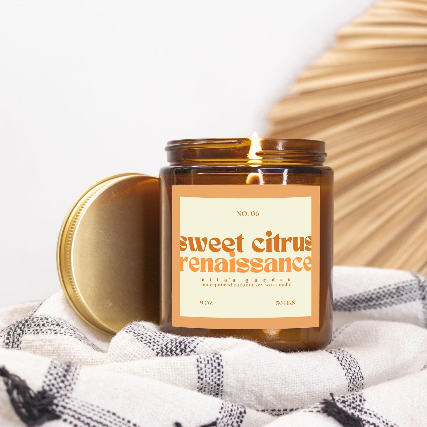 No. 06 Sweet Citrus Renaissance Candle- Coconut Soy Wax